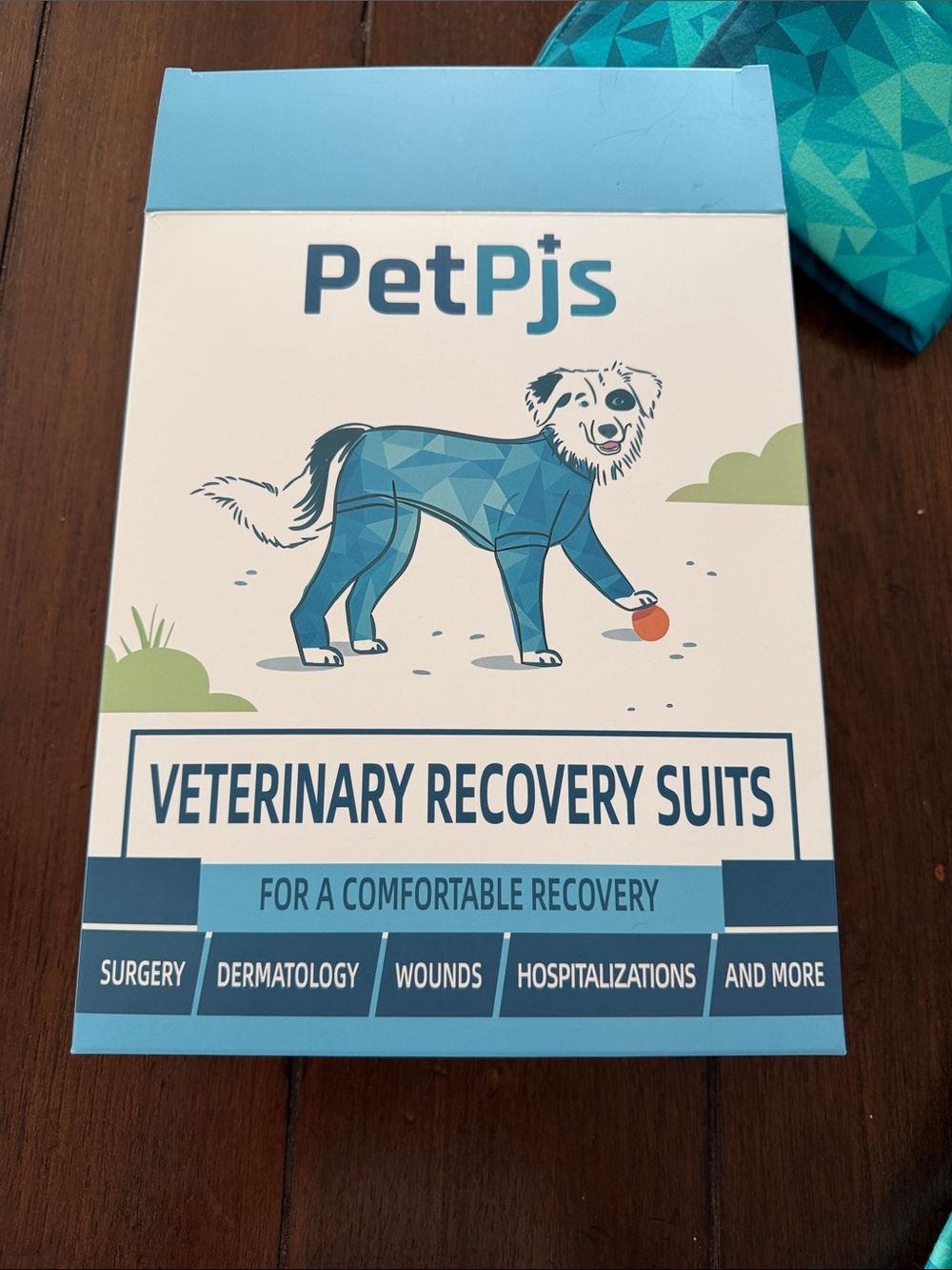Blue Veterinary Recovery Suit for Dogs